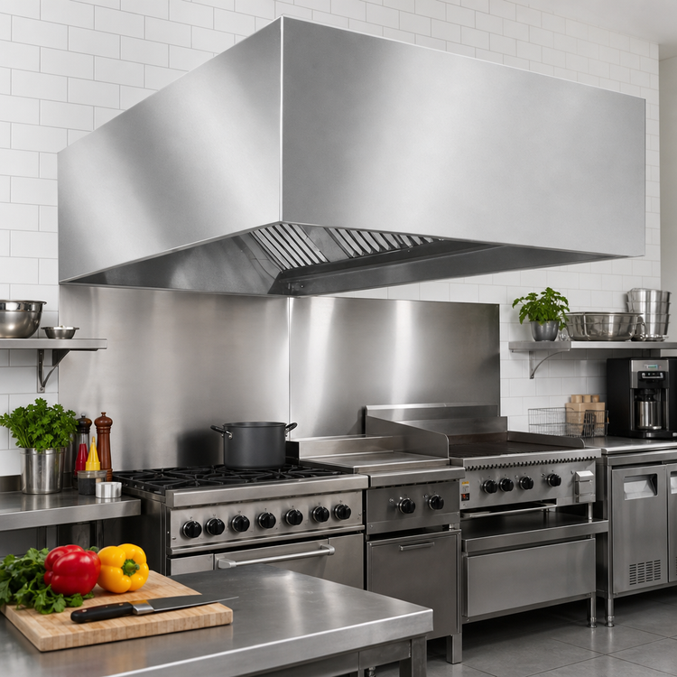 Product image #2 for SpecAir HEIA96-144 144-Inch Wall Type Make-Up Air Exhaust Hood