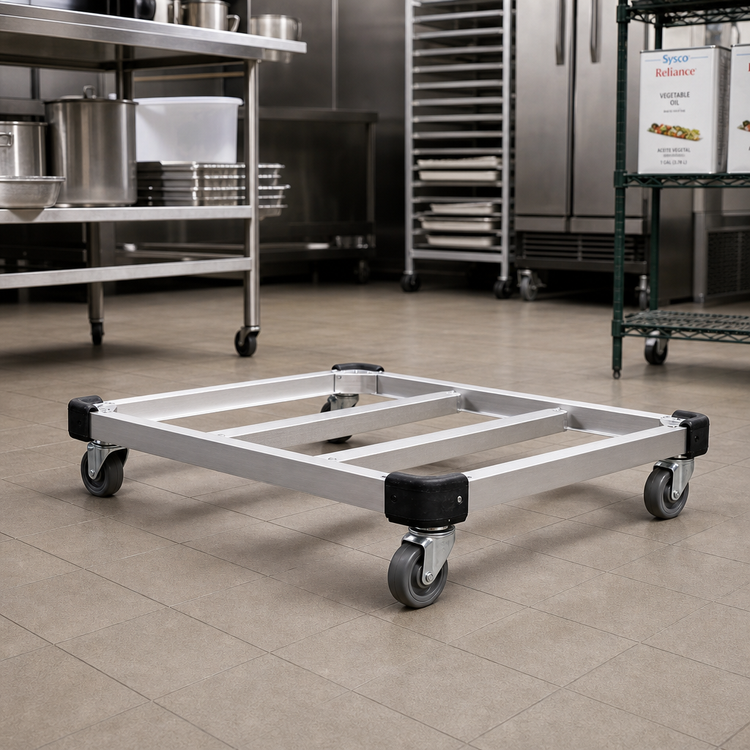 Product image #2 for Metro 30"W x 21"D Made-to-Order Aluminum Truck Dolly Frame with Corner Bumpers