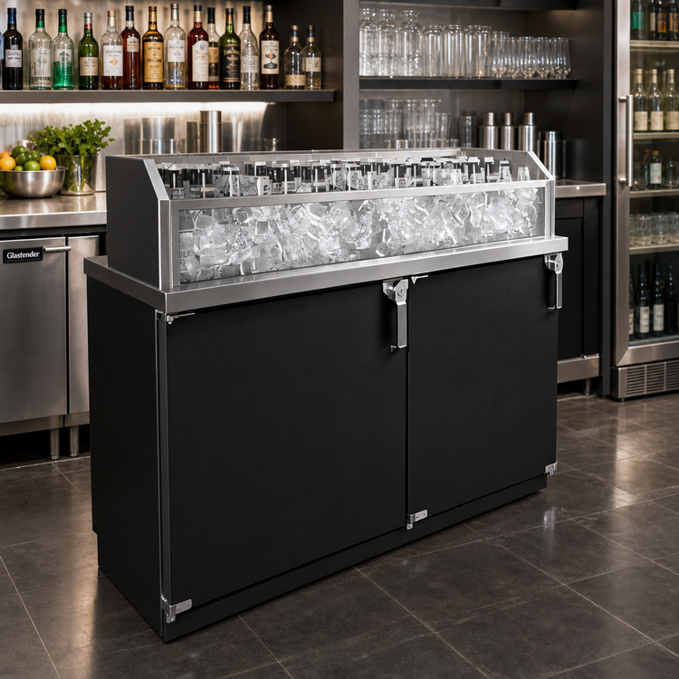 Product image #2 for Glastender 30-Inch Wide Back Bar Glass Ice Display Unit, 16-Inch Deep