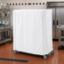 Thumbnail image #2 for Metro Queen Mary & Banquet Cart Cover, 72 x 24 x 74 Inch, White Knitted Polyester, Velcro Fastener