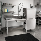 Thumbnail image #2 for Eagle Group SDTL-36-16/4-SL-X 36-Inch Straight Soiled Dishtable, Left-to-Right, 16/430 Stainless Steel, 8-Inch Backsplash, Pre-Rinse Sink