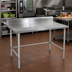 Thumbnail image #2 for John Boos Stallion 108-Inch x 30-Inch Stainless Steel Work Table with 5-Inch Backsplash and Safety Edge