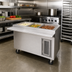Thumbnail image #2 for Randell RANFG HTD-3B Mobile Electric Hot Food Table with 3 Wells and Heated Cabinet Base