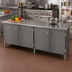 Thumbnail image #2 for John Boos Enclosed Base Stainless Steel Work Table with Hinged Doors, 84
