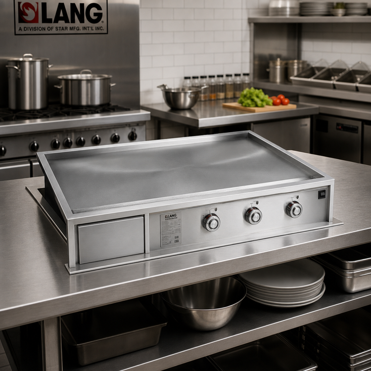 Product image #2 for Lang 48-Inch Drop-In Electric Griddle with 1-Inch Polished Steel Plate