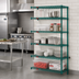 Thumbnail image #2 for Eagle Group Valu-Gard 5-Tier Add-On Wire Shelving Unit, 42 x 18 x 86 Inches, Green Epoxy