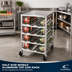 Thumbnail image #2 for Half-Size Mobile Aluminum Top Can Rack, 54-Can Capacity for #5 and #10 Cans