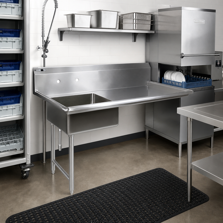 Product image #2 for John Boos Straight Soiled Undercounter Dishtable, Right-to-Left, 50W x 30D x 44H