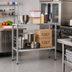Thumbnail image #2 for New Age T-Bar Series 2-Tier Cantilevered Aluminum Shelving Unit, 36 x 24 x 48 Inches, 1,000 lb Shelf Capacity