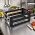 Thumbnail image #2 for American Metalcraft Full-Size Collapsible Iron Serving Crate, Black Powder-Coated