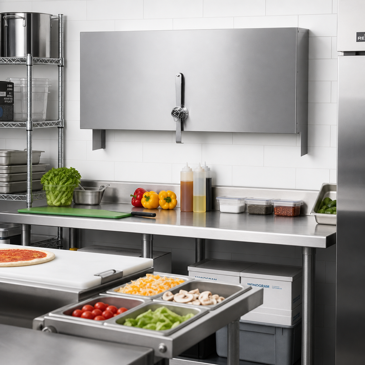 Product image #2 for CHOICE 42-Inch Single Stainless Steel Speed Rail Locking Cover