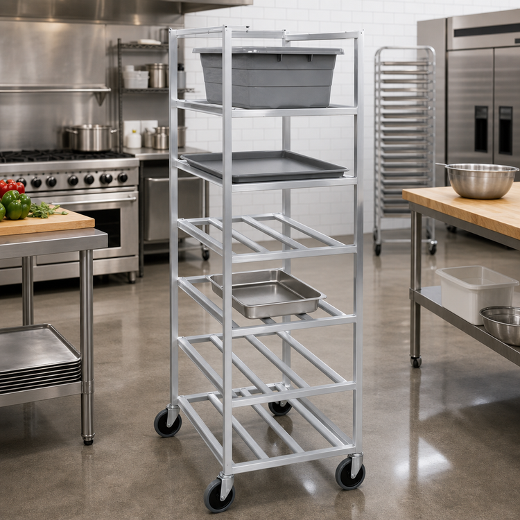 Product image #3 for Channel Manufacturing ULR6 Universal End-Load Aluminum Lug Rack with 6 Shelves