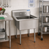 Thumbnail image #2 for BK Resources One-Compartment Economy Stainless Steel Sink with 18