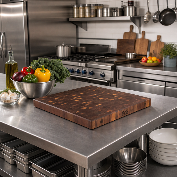 Product image #2 for Boos Block American Black Walnut End Grain Island Countertop, 36 x 32 x 2-1/4 Inches