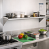 Thumbnail image #2 for Eagle Group Wall-Mounted Tab-Lock Stainless Steel Shelf, 60 Inch x 10 Inch