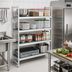 Thumbnail image #2 for Fermostock 4-Tier Stationary Starter Polymer Shelving Unit, 38W x 14D x 66H