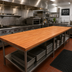 Thumbnail image #2 for Boos Block American Cherry Blended Edge Grain Kitchen Countertop, 144 x 42 x 1-1/2 Inch, Flat Top