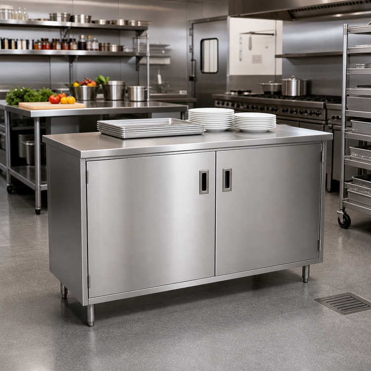 Product image #2 for Spec-Master 60-Inch Hinged-Door Plate Cabinet with Stainless Steel Top and Body