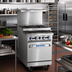 Thumbnail image #2 for Imperial Pro Series 36-Inch Gas Restaurant Range with 3 Open Burners, 3 Step-Up Burners and Convection Oven