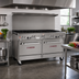 Thumbnail image #2 for Southbend Ultimate 60-Inch Commercial Gas Restaurant Range with 9 Open Burners and 2 Convection Ovens