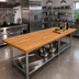 Thumbnail image #2 for Appalachian Red Oak Blended Edge Grain Island Countertop, 120 x 30 x 1-1/2 Inch, Penetrating Oil Finish