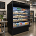 Thumbnail image #2 for Howard-McCray 35E Series Multi-Purpose Open Merchandiser, 63-Inch Wide, Remote Refrigeration, Black, 4-Tier Lighted Shelves
