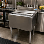 Thumbnail image #3 for BK Resources UB4-18-IB36 36-Inch Insulated Underbar Ice Bin, 100 lb Capacity, Sliding Cover