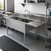 Thumbnail image #2 for Sapphire Manufacturing 2-Compartment Freestanding Sink with Right-Hand Drainboard, 74.5-Inch Wide