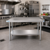 Thumbnail image #2 for KoolMore 48-Inch x 30-Inch Stainless Steel Equipment Stand with Adjustable Undershelf