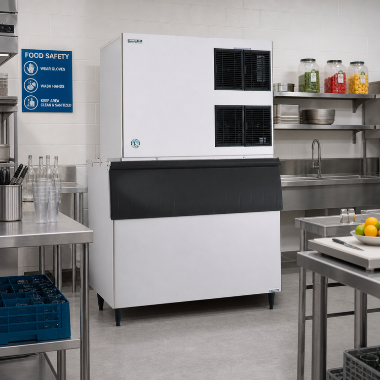 Product image #2 for Hoshizaki KM-1900SRJZ Remote Air-Cooled Crescent Cube Ice Maker, 1,933 lb/24 Hr, 48-Inch Wide