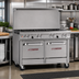 Thumbnail image #2 for Southbend Ultimate 48-Inch Gas Restaurant Range with 7 Burners, Standard Oven, and Cabinet Base