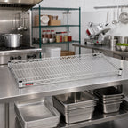 Thumbnail image #2 for Eagle Group QuadTruss 1854S 54"W x 18"D Stainless Steel Wire Shelf, 600 lb. Capacity Case of 2