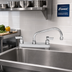 Thumbnail image #2 for Fisher 8-Inch Center Deck Mount Faucet with 6-Inch Swing Spout and Lever Handles