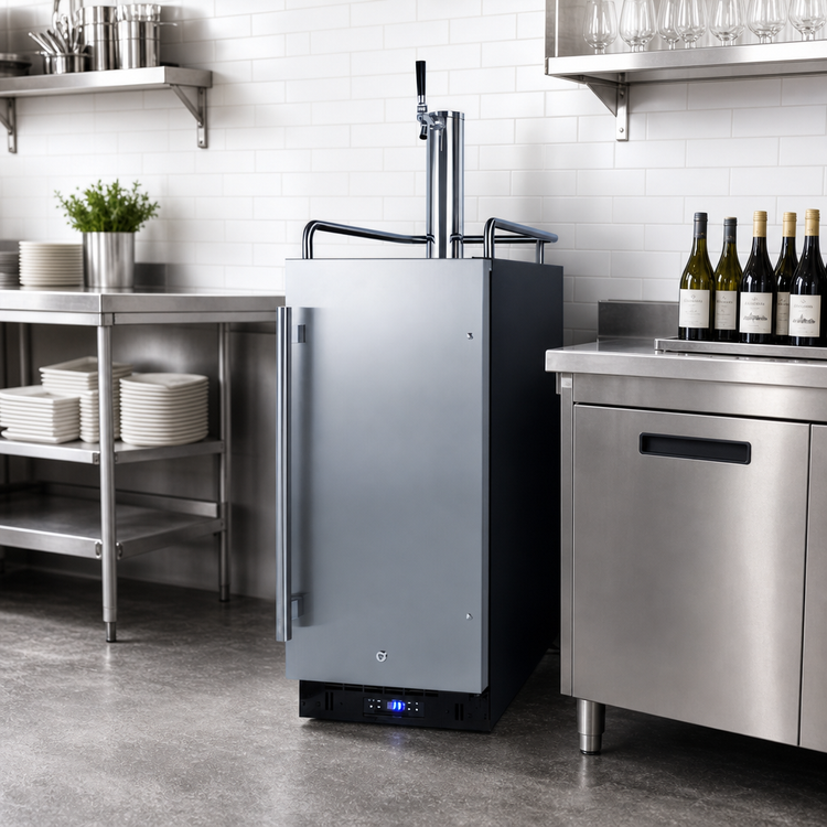 Product image #3 for Summit Commercial 15-Inch Built-In/Freestanding Draft Wine Dispenser with Single Faucet Tower