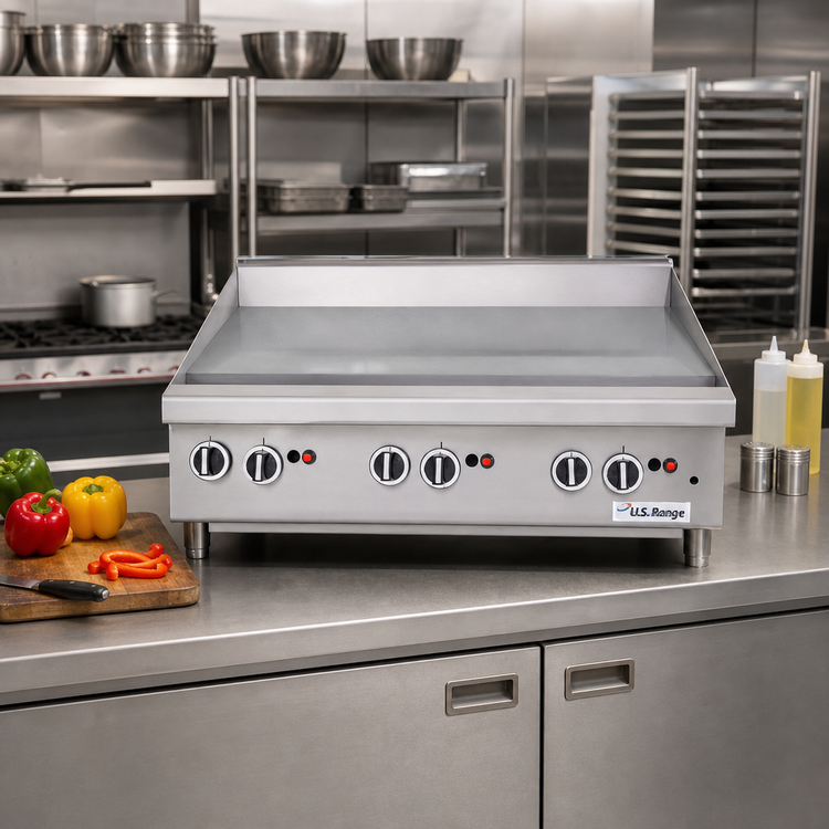 Product image #2 for Garland U.S. Range 36-Inch Heavy-Duty Countertop Gas Griddle with Thermostatic Controls