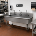 Thumbnail image #2 for Advance Tabco FC-WM-60 Wall Mounted Multiwash Hand Sink, 60 Inch Wide, 3 Faucet Hole Sets