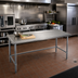 Thumbnail image #2 for Eagle Spec-Master Marine Series 108-Inch x 24-Inch 14-Gauge Stainless Steel Work Table with Galvanized Base
