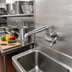 Thumbnail image #2 for T&S Brass B-0216 Wall-Mount Single-Temperature Pantry Faucet with 6-Inch Swivel Cast Spout