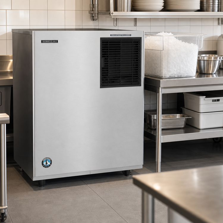 Product image #2 for Hoshizaki F-2001MWJ Flake-Style Ice Maker, 30 Inch Wide, Water-Cooled, Self-Contained Condenser