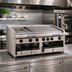 Thumbnail image #2 for Dante Series 60-Inch Countertop Gas Radiant Charbroiler with Free-Floating Round Rod Top Grate