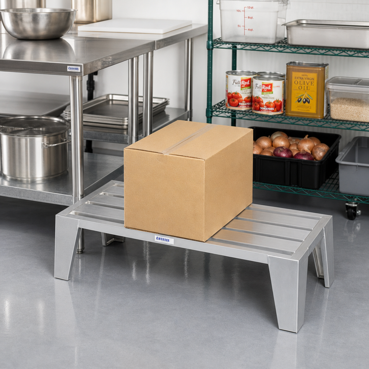 Product image #2 for Channel Manufacturing Lifetime Series E-Channel Aluminum Dunnage Rack, 48 x 24 x 12 Inches, 3,500 lb. Per Shelf