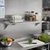 Thumbnail image #2 for Eagle Valu-Master Solid Galvanized Shelf, 30 x 18 Inches, Gray Epoxy Finish