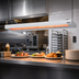Thumbnail image #2 for Nemco 6155-36-DL-208 Dual Lighted Remote-Controlled Infrared Strip Heat Lamp, 36 Inch, 208 Volt