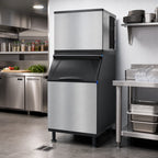 Thumbnail image #2 for Koolaire KYT1000A Air-Cooled Self-Contained Half-Dice Cube Ice Machine, 960 lb/24 hr, 30 in Wide