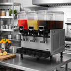 Thumbnail image #2 for Vollrath VBBD3-37-S 3-Bowl Pre-Mix Refrigerated Beverage Dispenser with Stirring Paddle Circulation, 3.2-Gallon Bowls