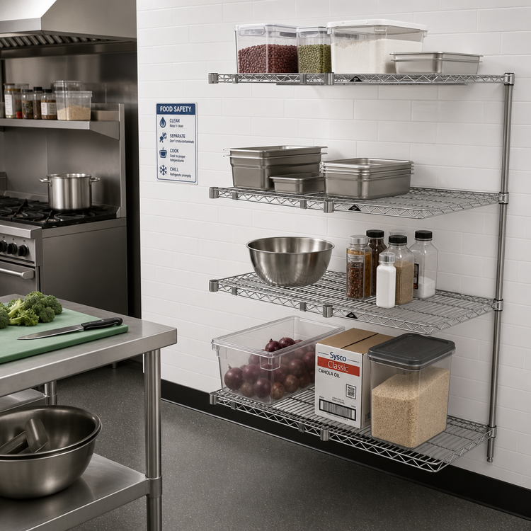 Product image #2 for Metro Super Erecta Brite 36" x 21" x 63" 4-Shelf Add-On Wire Shelving Unit
