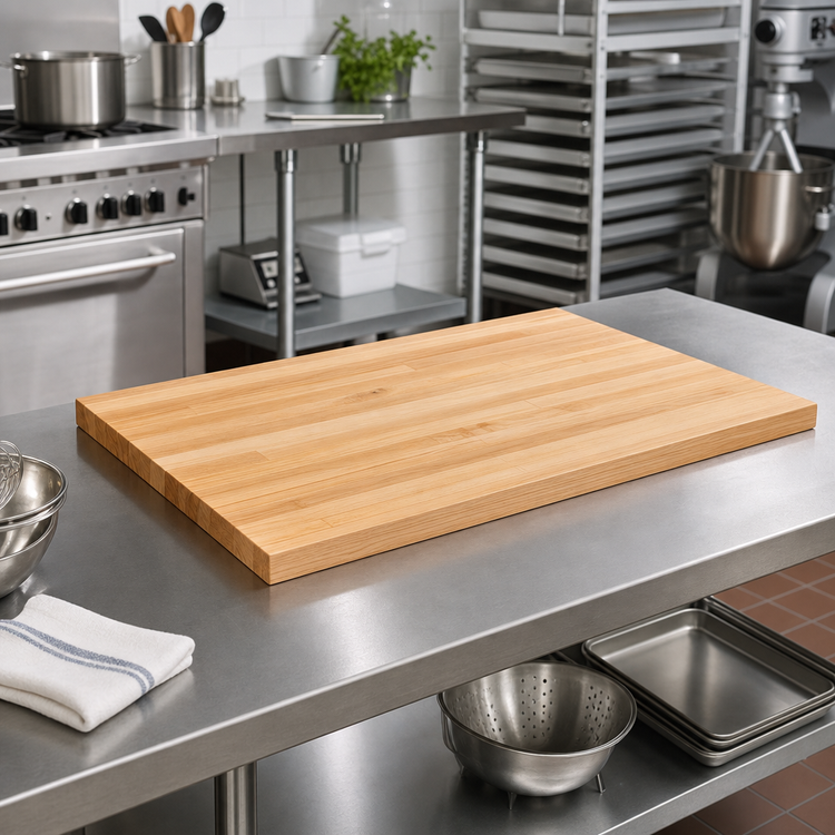 Product image #2 for John Boos 48" x 30" x 1-3/4" Hard Maple Bakers' Table Top with Penetrating Oil Finish