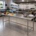 Thumbnail image #2 for Advance Tabco 144-Inch x 30-Inch 16-Gauge 304 Stainless Steel Work Table with 1-1/2-Inch Rear Up-Turn