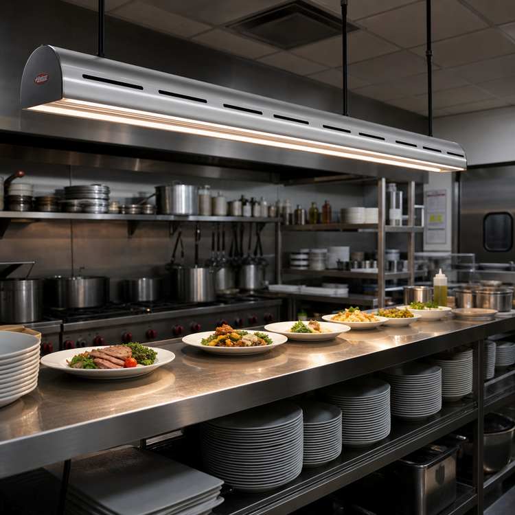Product image #2 for Hatco Glo-Ray Curved High-Watt Infrared Strip Heater, 60 Inch, 120V, Aluminum Housing