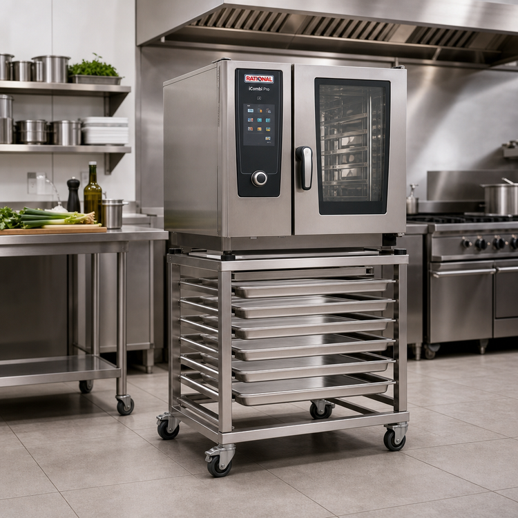 Product image #3 for RATIONAL Mobile Oven Rack for 10-Half-Size Pro/Classic Combi Ovens, 10-Pan Capacity